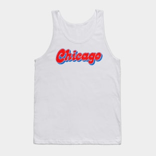 Chicago Cubs  // Retro Colors Faded Style Design Tank Top